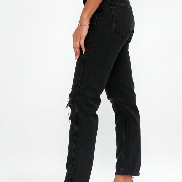 SLVRLAKE Virginia Slim Destructed Jean in Shadow Ridge Size 30 - Picture 5 of 6